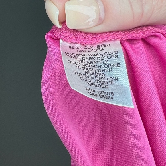 Lucky in Love Sz Large Santa Fe Glow Long Pleated Tier Skirt Pinkberry - Picture 7 of 9